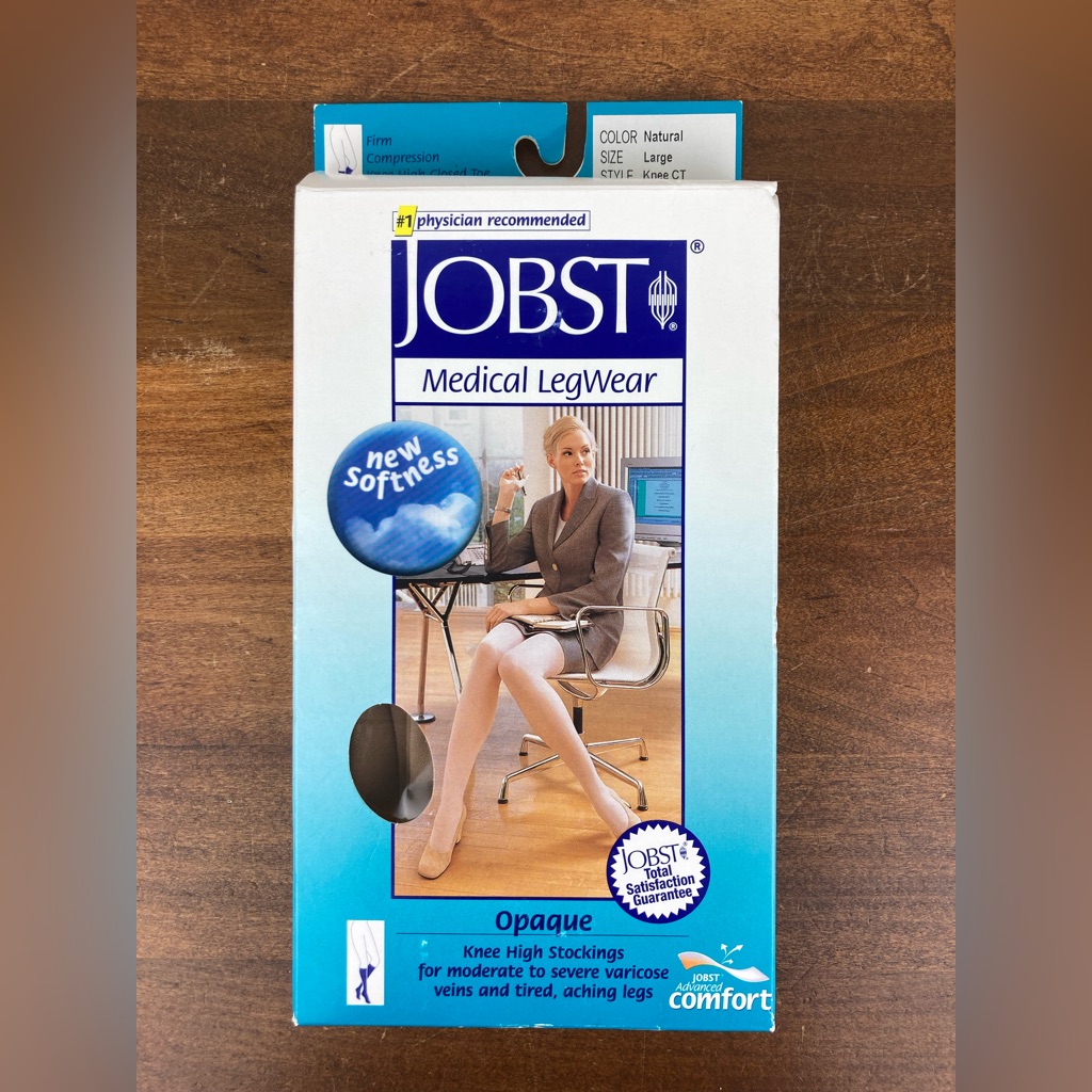 Jobst Medical Compression Knee Ct Stockings 2030 Mmhg Large Natural Opaque